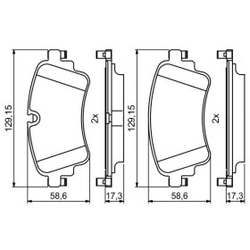 BOSCH Sada brzdových platničiek   0 986 494 833_thumb7