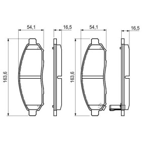 BOSCH Sada brzdových platničiek   0 986 494 151_thumb5