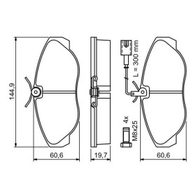 BOSCH Sada brzdových platničiek   0 986 424 556_thumb5