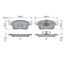 BOSCH Sada brzdových platničiek   0 986 424 436_thumb7