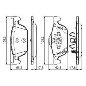 BOSCH Sada brzdových platničiek   0 986 494 383_thumb7