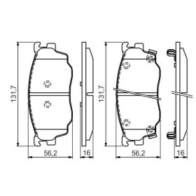 BOSCH Sada brzdových platničiek   0 986 494 394_thumb7