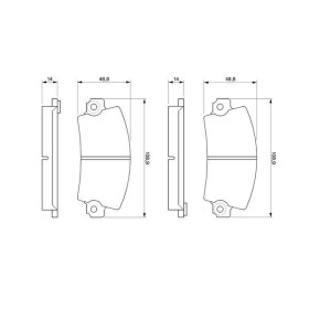 BOSCH Sada brzdových platničiek   0 986 461 396_thumb5