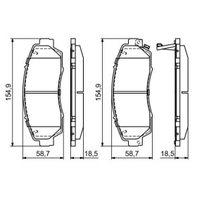 BOSCH Sada brzdových platničiek   0 986 494 685_thumb7