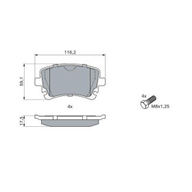 BOSCH Sada brzdových platničiek, kotúč. brzda   0 986 494 889_thumb7