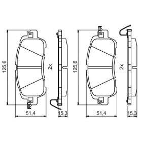 BOSCH Sada brzdových platničiek   0 986 494 832_thumb7