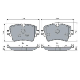 BOSCH Sada brzdových platničiek   0 986 494 940_thumb5