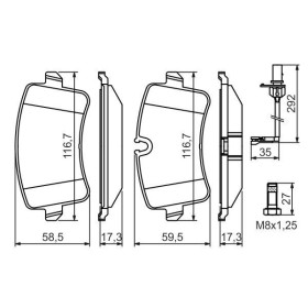 BOSCH Sada brzdových platničiek   0 986 494 446_thumb7