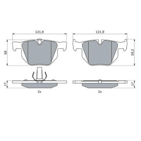 BOSCH Sada brzdových platničiek   0 986 424 766_thumb5