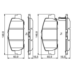 BOSCH Sada brzdových platničiek   0 986 494 773_thumb7