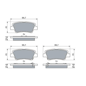 BOSCH Sada brzdových platničiek   0 986 494 557_thumb7