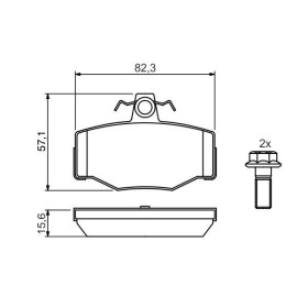 BOSCH Sada brzdových platničiek   0 986 460 993_thumb5