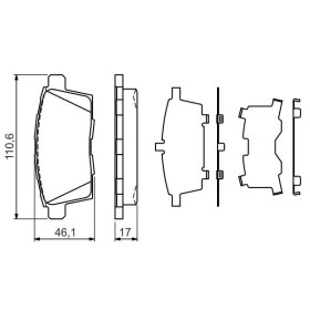 BOSCH Sada brzdových platničiek   0 986 494 376_thumb7