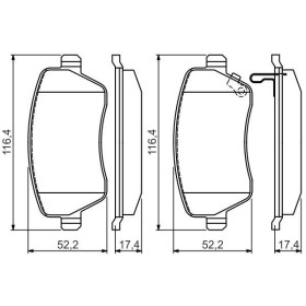 BOSCH Sada brzdových platničiek   0 986 494 573_thumb5