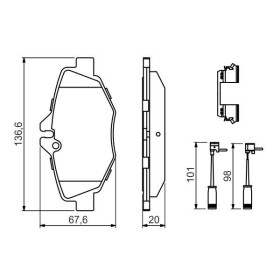 BOSCH Sada brzdových platničiek   0 986 494 647_thumb7