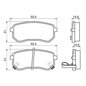 BOSCH Sada brzdových platničiek   0 986 494 145_thumb5