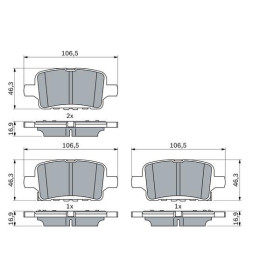 BOSCH Sada brzdových platničiek   0 986 424 870_thumb7