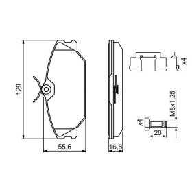 BOSCH Sada brzdových platničiek   0 986 494 656_thumb7