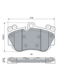 BOSCH Sada brzdových platničiek   0 986 424 073_thumb7