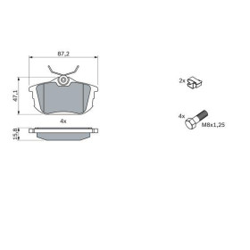 BOSCH Sada brzdových platničiek   0 986 424 427_thumb5