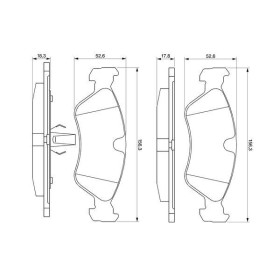 BOSCH Sada brzdových platničiek   0 986 491 900_thumb5