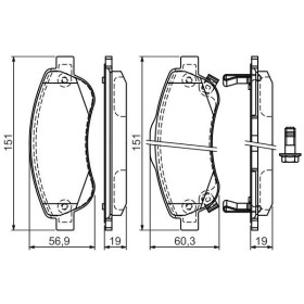 BOSCH Sada brzdových platničiek   0 986 494 379_thumb7