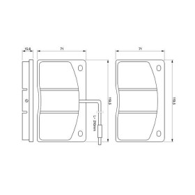 BOSCH Sada brzdových platničiek   0 986 460 932_thumb5