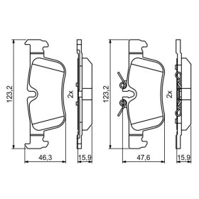 BOSCH Sada brzdových platničiek   0 986 494 812_thumb7