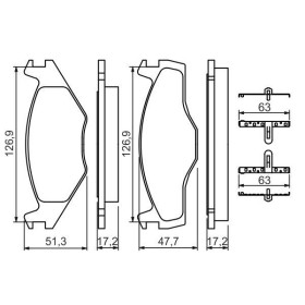 BOSCH Sada brzdových platničiek   0 986 494 057_thumb5