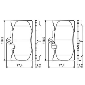 BOSCH Sada brzdových platničiek   0 986 494 252_thumb7