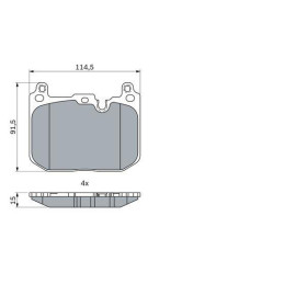 BOSCH Sada brzdových platničiek   0 986 424 331_thumb7