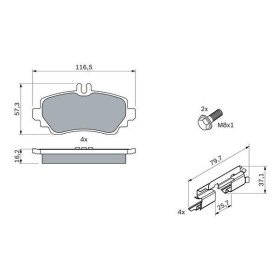 BOSCH Sada brzdových platničiek   0 986 424 469_thumb7