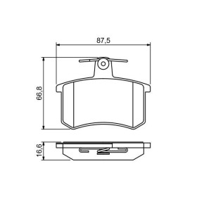 BOSCH Sada brzdových platničiek   0 986 494 846_thumb7