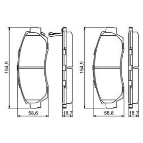 BOSCH Sada brzdových platničiek   0 986 494 308_thumb5