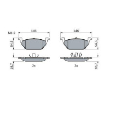 BOSCH Sada brzdových platničiek   0 986 424 364_thumb7