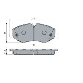 BOSCH Sada brzdových platničiek   0 986 494 914_thumb7