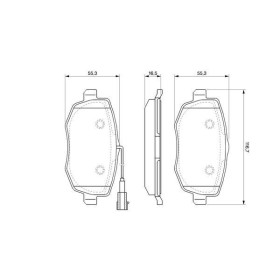 BOSCH Sada brzdových platničiek   0 986 494 075_thumb5