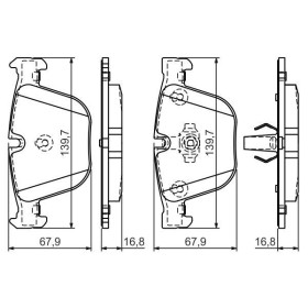 BOSCH Sada brzdových platničiek   0 986 494 294_thumb7