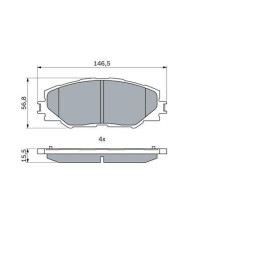 BOSCH Sada brzdových platničiek   0 986 494 174_thumb5