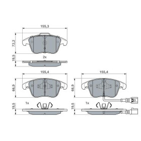 BOSCH Sada brzdových platničiek   0 986 494 372_thumb7