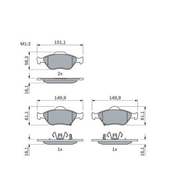 BOSCH Sada brzdových platničiek   0 986 494 101_thumb5