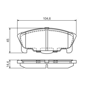 BOSCH Sada brzdových platničiek   0 986 424 737_thumb5