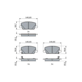 BOSCH Sada brzdových platničiek   0 986 424 896_thumb5