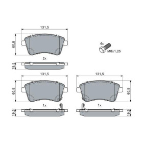 BOSCH Sada brzdových platničiek   0 986 494 552_thumb7