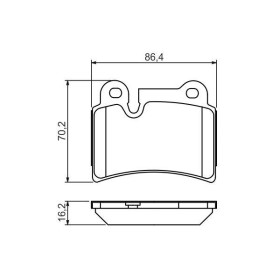 BOSCH Sada brzdových platničiek   0 986 494 210_thumb7