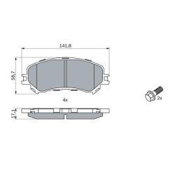 BOSCH Sada brzdových platničiek   0 986 494 722_thumb7