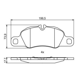 BOSCH Sada brzdových platničiek   0 986 494 784_thumb7