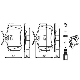 BOSCH Sada brzdových platničiek   0 986 494 598_thumb7