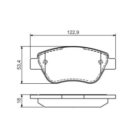 BOSCH Sada brzdových platničiek   0 986 494 132_thumb5