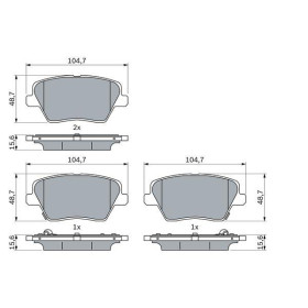 BOSCH Sada brzdových platničiek, kotúč. brzda   0 986 424 864_thumb7